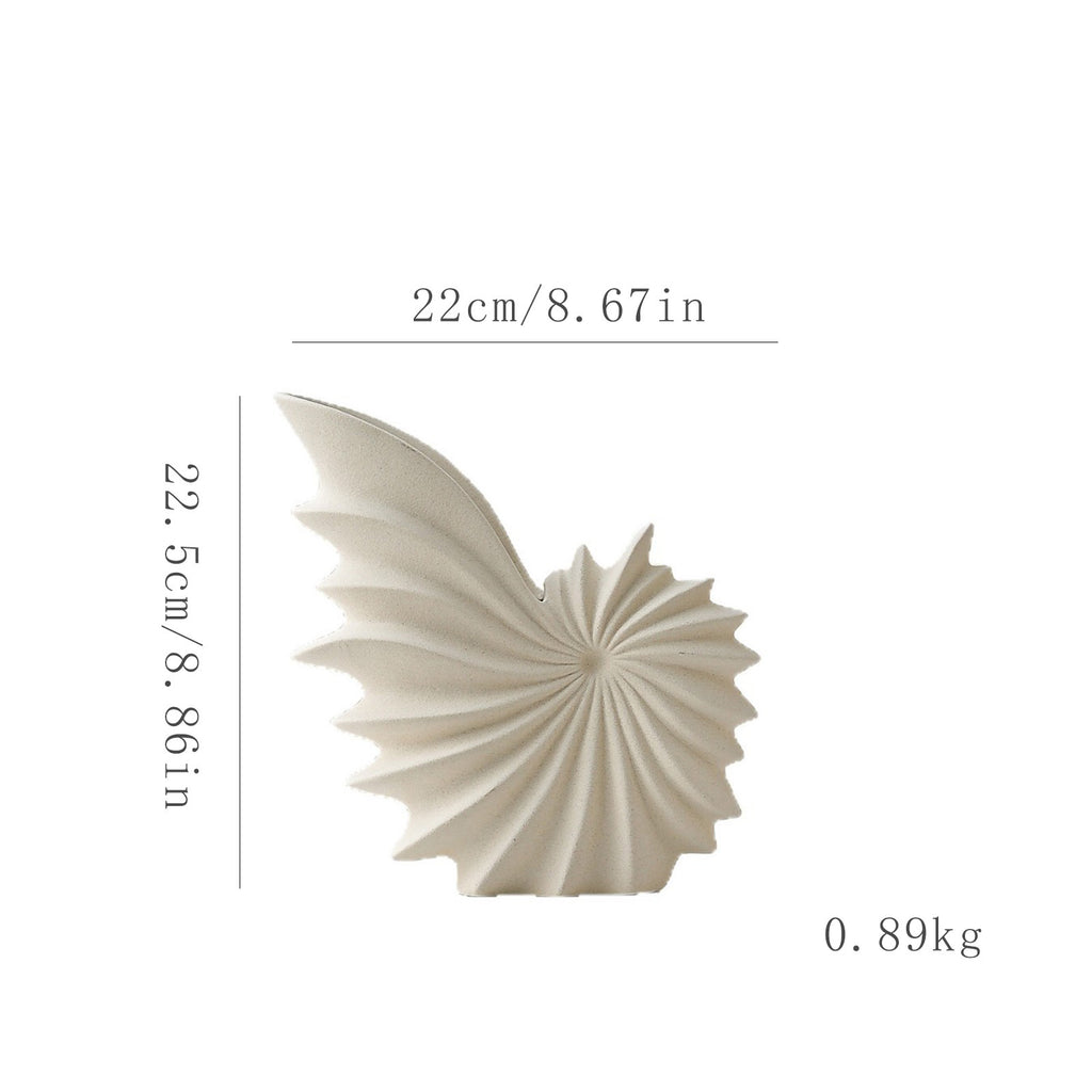 Aurelia Sculptural Shell Vase